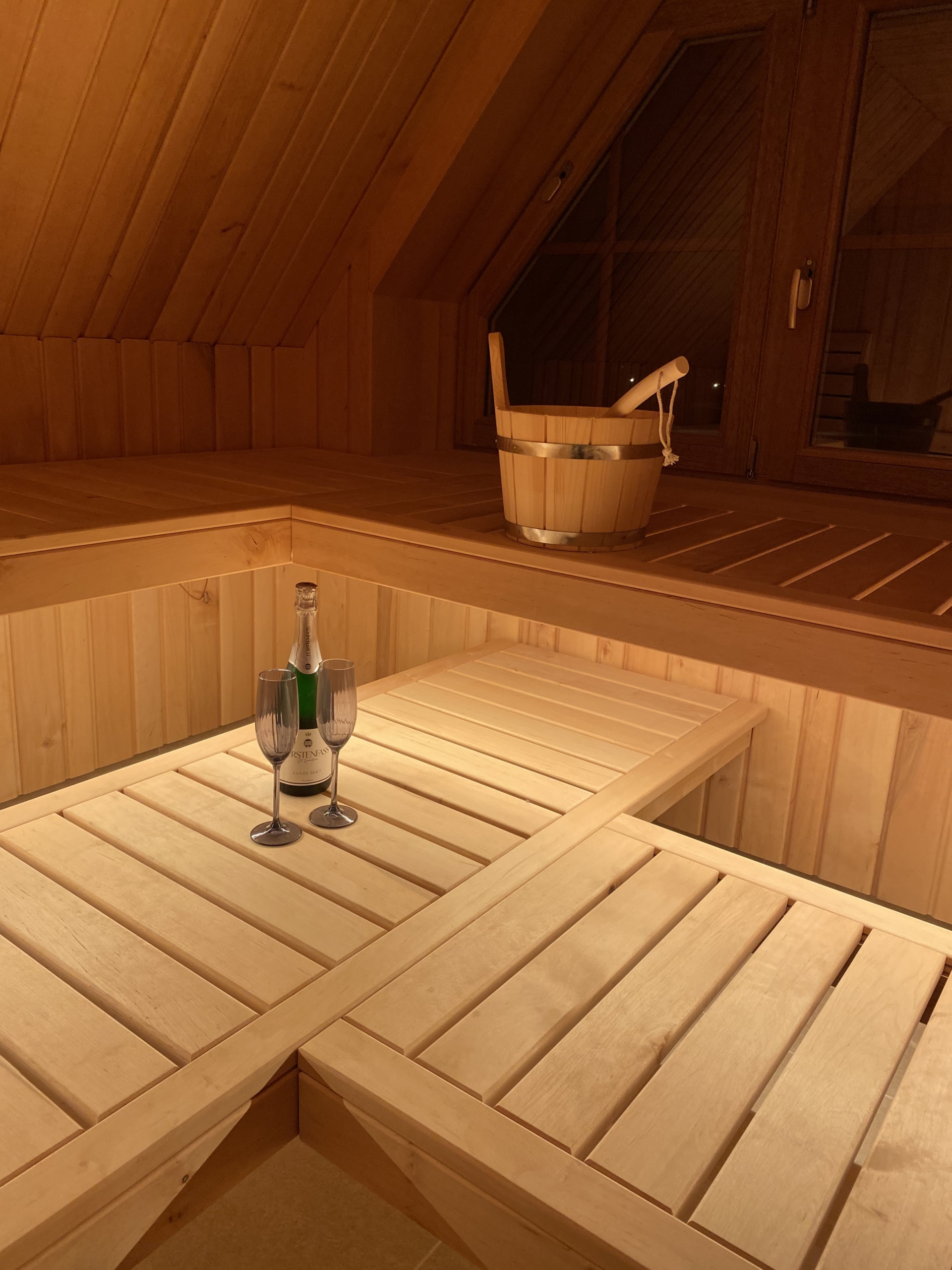 Silvester in der Sauna