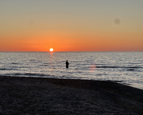 Sonnenuntergang in Dranske